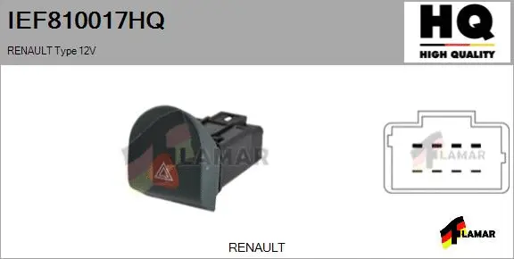 Hazard Warning Light Switch (IEF810017HQ)