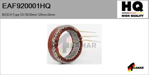 Stator, alternator (EAF920001HQ)