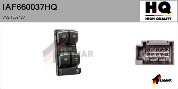 Switch, window regulator (IAF660037HQ)