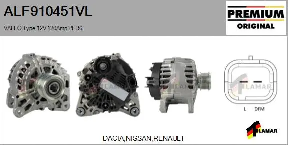 Alternator (ALF910451VL)