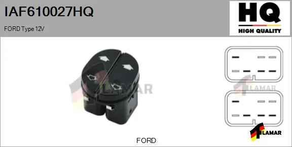 Switch, window regulator (IAF610027HQ)