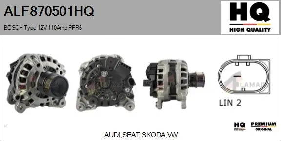 Alternator (ALF870501HQ)