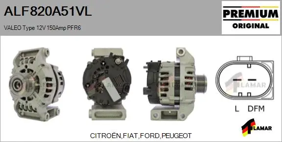 Alternator (ALF820A51VL)