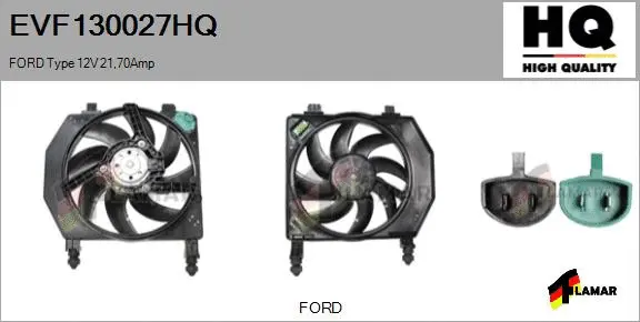 Electric Motor, radiator fan (EVF130027HQ)