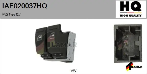 Switch, window regulator (IAF020037HQ)