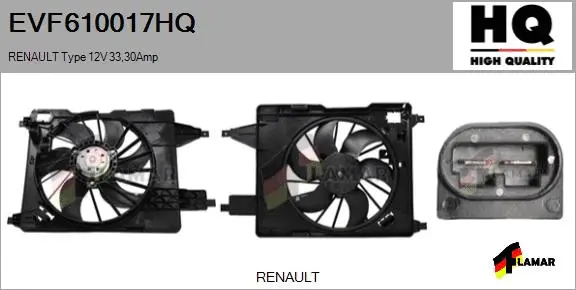 Electric Motor, radiator fan (EVF610017HQ)