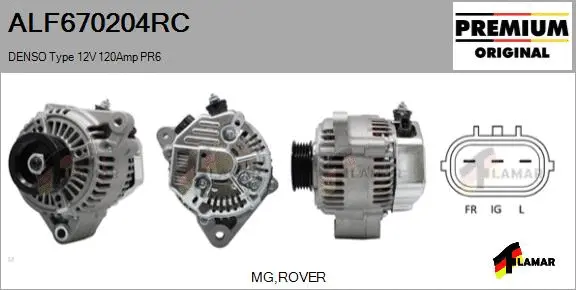 Alternator (ALF670204RC)