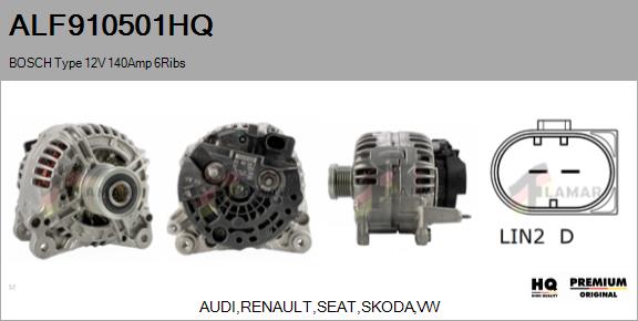 Alternator (ALF910501HQ)