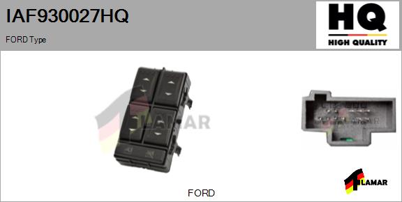 Switch, window regulator (IAF930027HQ)
