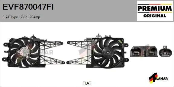 Electric Motor, radiator fan (EVF870047FI)