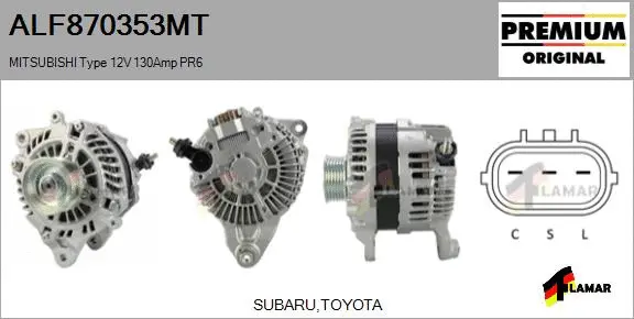 Alternator (ALF870353MT)
