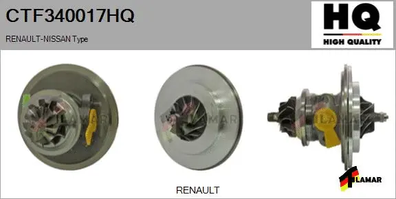 Core assembly, turbocharger (CTF340017HQ)