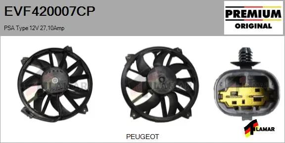 Electric Motor, radiator fan (EVF420007CP)