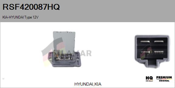 Resistor, interior blower (RSF420087HQ)