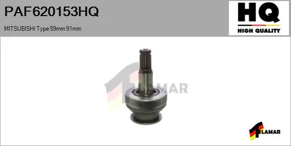 Pinion, starter (PAF620153HQ)