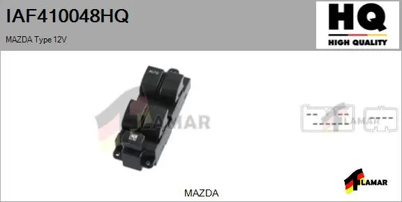 Switch, window regulator (IAF410048HQ)