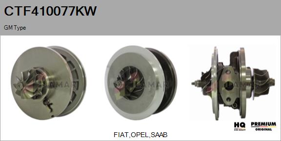 Core assembly, turbocharger (CTF410077KW)