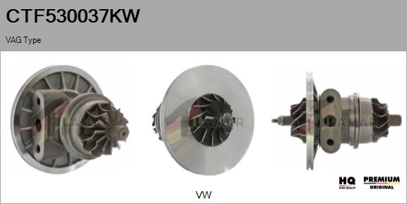 Core assembly, turbocharger (CTF530037KW)