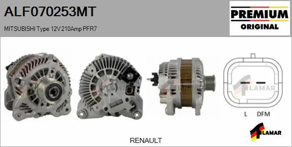 Alternator (ALF070253MT)