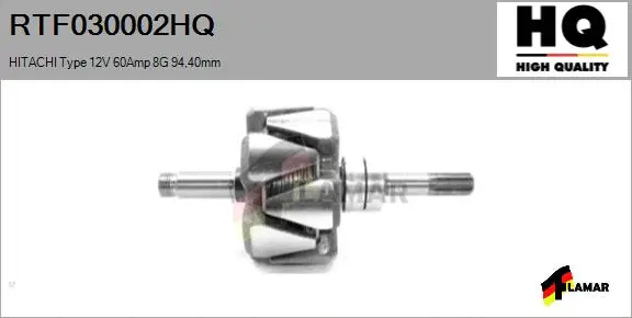 Rotor, alternator (RTF030002HQ)