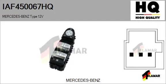 Switch, window regulator (IAF450067HQ)