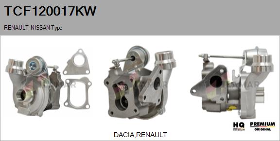 Charger, charging (supercharged/turbocharged) (TCF120017KW)