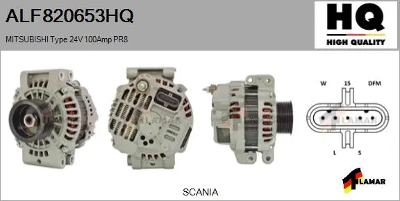 Alternator (ALF820653HQ)