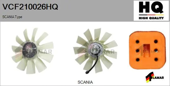 Clutch, radiator fan (VCF210026HQ)