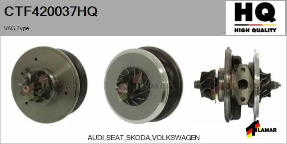 Core assembly, turbocharger (CTF420037HQ)