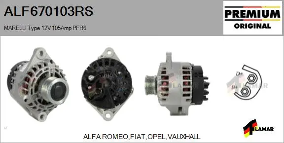 Alternator (ALF670103RS)