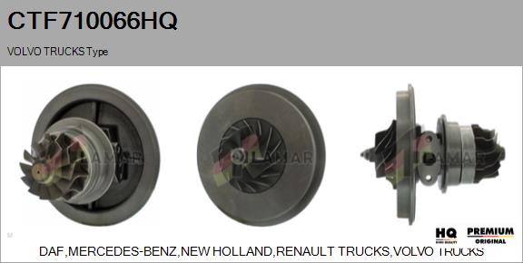 Core assembly, turbocharger (CTF710066HQ)