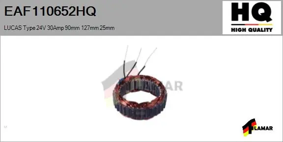 Stator, alternator (EAF110652HQ)