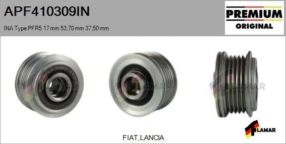 Belt Pulley, alternator (APF410309IN)