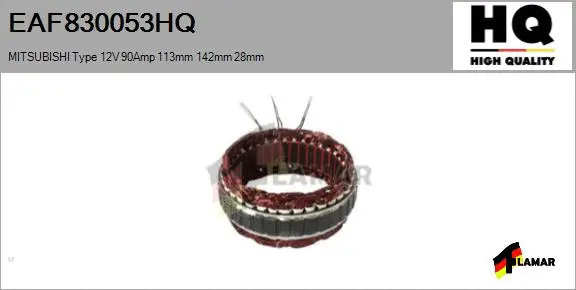 Stator, alternator (EAF830053HQ)