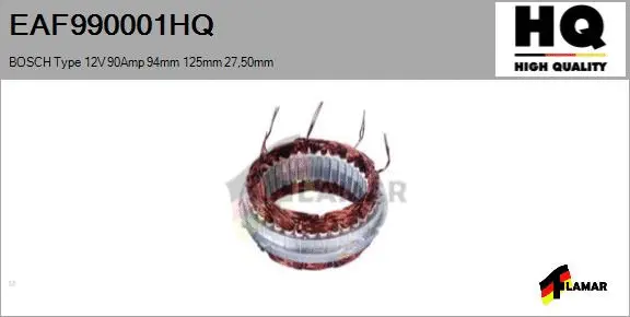 Stator, alternator (EAF990001HQ)
