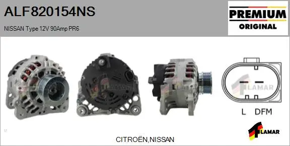 Alternator (ALF820154NS)