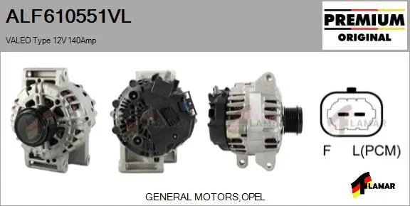 Alternator (ALF610551VL)