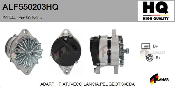Alternator (ALF550203HQ)