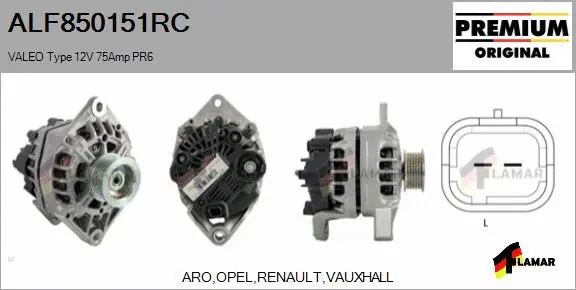 Alternator (ALF850151RC)