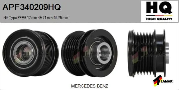 Belt Pulley, alternator (APF340209HQ)
