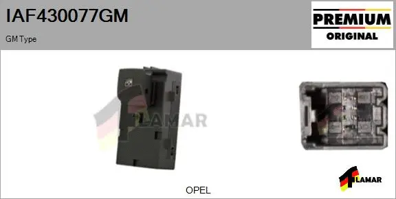 Switch, window regulator (IAF430077GM)