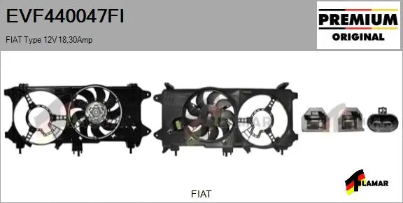 Electric Motor, radiator fan (EVF440047FI)
