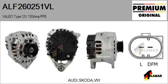 Alternator (ALF260251VL)