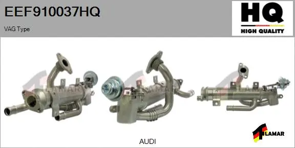 Cooler, exhaust gas recirculation (EEF910037HQ)