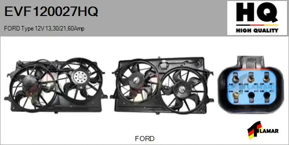 Electric Motor, radiator fan (EVF120027HQ)