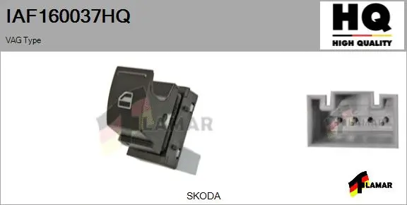 Switch, window regulator (IAF160037HQ)