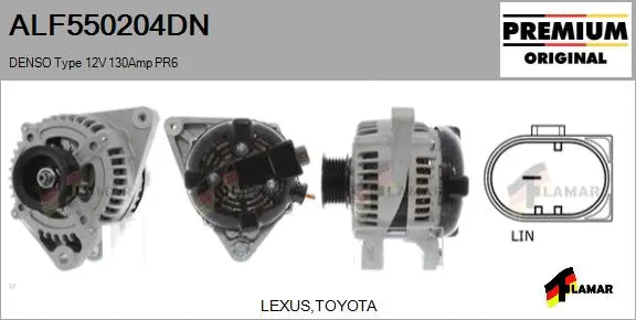 Alternator (ALF550204DN)