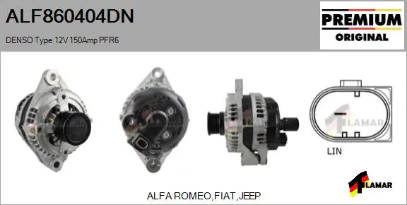 Alternator (ALF860404DN)