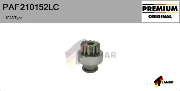 Pinion, starter (PAF210152LC)