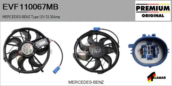 Electric Motor, radiator fan (EVF110067MB)